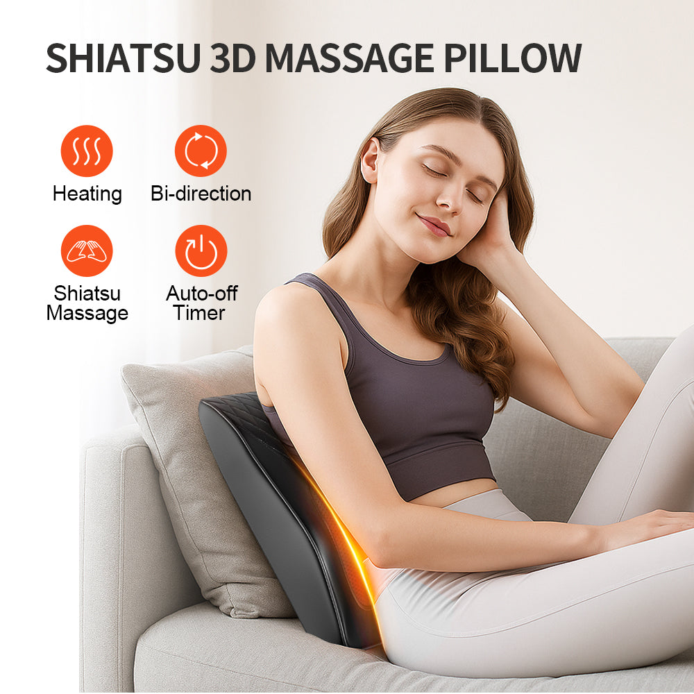 Shiatsu Nekmassage Kussen — met Warmtefunctie